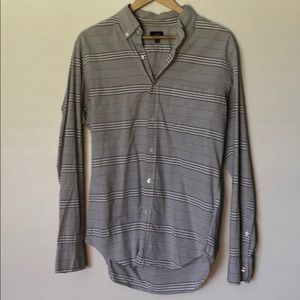 J Crew Button Up Shirt Grey M